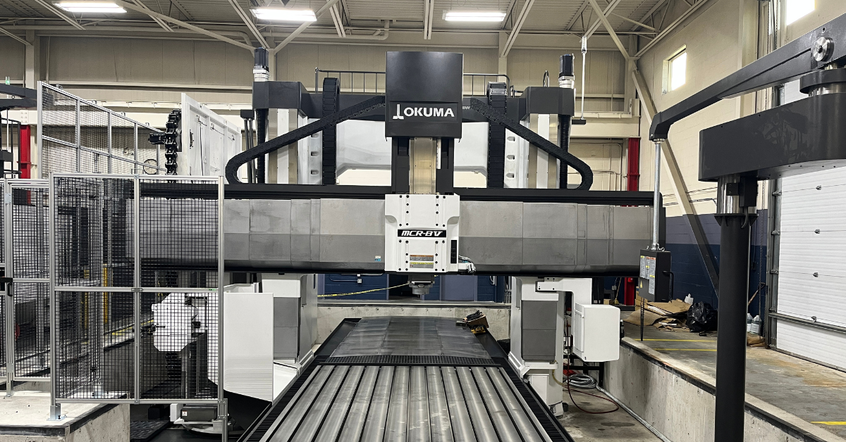 A Picture of the Okuma MCR-BV under installation at Cavalier Plant 2.